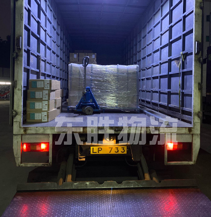 佛山到香港物流運輸卸貨圖，佛山至香港往返運輸公司