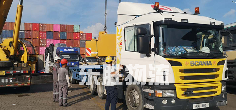 深圳東勝物流優勢線路：廣州到香港物流專線，廣州到香港中港平板車運輸圖